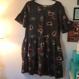 Ruffle floral dress